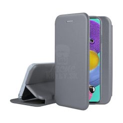 Lacné Kryty | Peňaženkové puzdro Elegance sivé – Samsung Galaxy A12 / M12 | Lacné Kryty