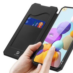Lacné Kryty | Peňaženkové puzdro Dux Ducis Skin X čierne – Samsung Galaxy A21s | Lacné Kryty