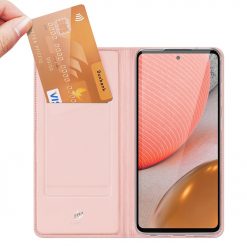 Lacné Kryty | Peňaženkové puzdro Dux Ducis Skin Pro ružové – Samsung Galaxy A72 / A72 5G | Lacné Kryty