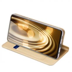 Lacné Kryty | Peňaženkové puzdro Dux Ducis Skin Pro zlaté – Samsung Galaxy A21s | Lacné Kryty