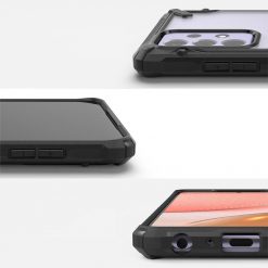Lacné Kryty | Odolný kryt Ringke Fusion X transparentno-čierny – Samsung Galaxy A72 / A72 5G | Lacné Kryty