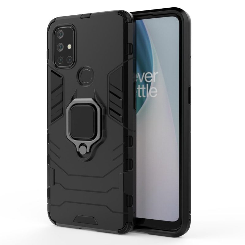 Odolný kryt Ring Armor čierny – OnePlus Nord N100