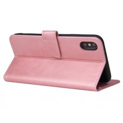Lacné Kryty | Peňaženkové puzdro Elegant Magnet Case ružové – Apple iPhone X / Xs | Lacné Kryty