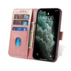 Lacné Kryty | Peňaženkové puzdro Elegant Magnet Case ružové – Samsung Galaxy S21 Ultra | Lacné Kryty