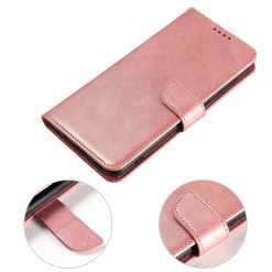 Lacné Kryty | Peňaženkové puzdro Elegant Magnet Case ružové – Samsung Galaxy S21 Ultra | Lacné Kryty