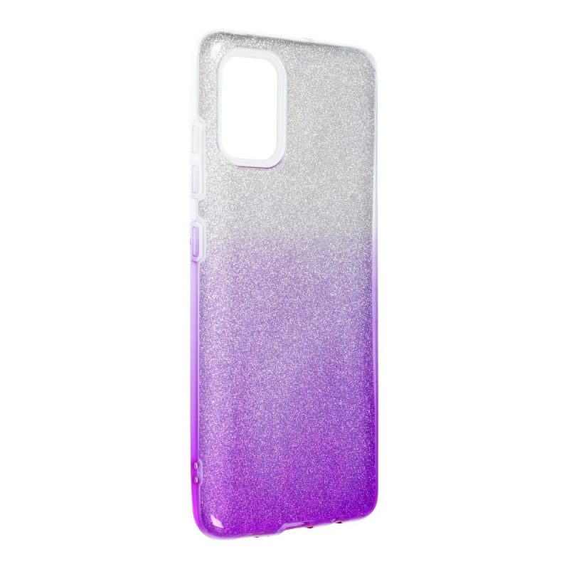Ligotavý Kryt Forcell Shining transparentno-fialový – Samsung Galaxy A12 / M12