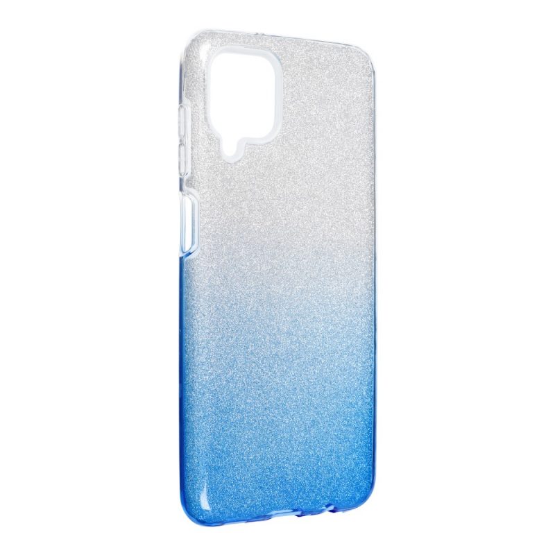 Lacné Kryty | Ligotavý Kryt Forcell Shining transparentno-modrý – Samsung Galaxy A12 / M12