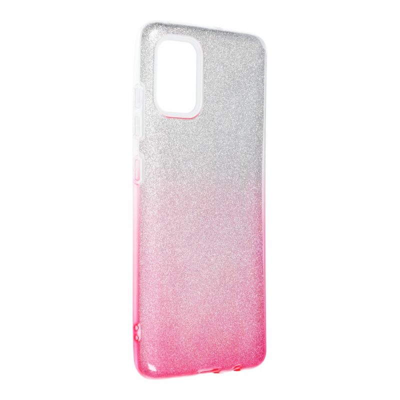 Lacné Kryty | Ligotavý Kryt Forcell Shining transparentno-ružový – Samsung Galaxy A12 / M12