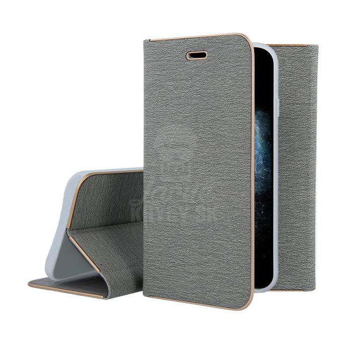 Knižkové puzdro Luna Book strieborné – Samsung Galaxy A72 / A72 5G