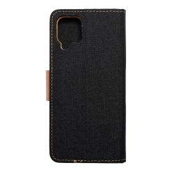 Lacné Kryty | Peňaženkové puzdro Canvas Book čierne – Samsung Galaxy A12 / M12 | Lacné Kryty