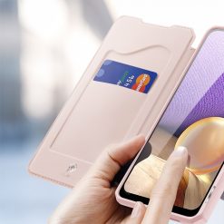 Lacné Kryty | Peňaženkové puzdro Dux Ducis Skin X ružové – Samsung Galaxy A32 5G | Lacné Kryty