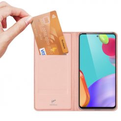 Peňaženkové puzdro Dux Ducis Skin Pro ružové – Samsung Galaxy A52 / A52 5G / A52s 5G | Lacné Kryty Lacné Kryty | Peňaženkové puzdro Dux Ducis Skin Pro ružové – Samsung Galaxy A52 / A52 5G / A52s 5G | Lacné Kryty