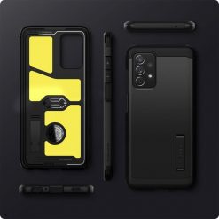 Lacné Kryty | Zadný kryt Spigen Tough Armor čierny – Samsung Galaxy A72 / A72 5G | Lacné Kryty