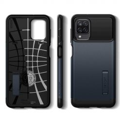 Zadný kryt Spigen Slim Armor Metal Slate – Samsung Galaxy A12 / M12 | Lacné Kryty Lacné Kryty | Zadný kryt Spigen Slim Armor Metal Slate – Samsung Galaxy A12 / M12 | Lacné Kryty