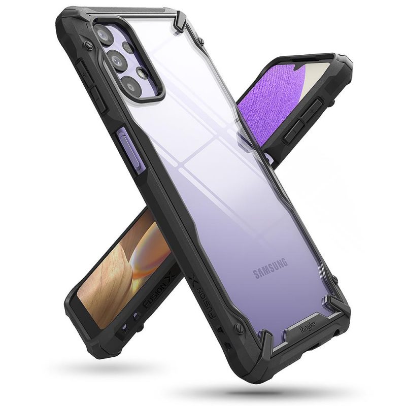 E-shop Odolný kryt Ringke Fusion X transparentno-čierny – Samsung Galaxy A32 5G
