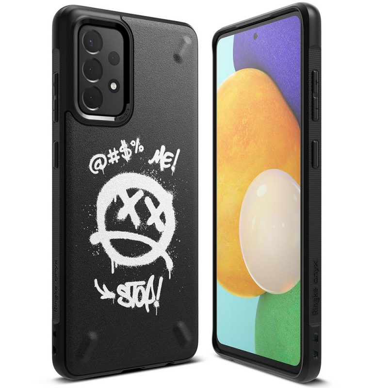 Lacné Kryty | Odolný kryt Ringke Onyx Graffiti čierny – Samsung Galaxy A52 / A52 5G / A52s 5G