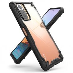 Lacné Kryty | Odolný kryt Ringke Fusion X transparentno-čierny – Xiaomi Redmi Note 10 Pro | Lacné Kryty