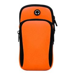 Lacné Kryty | Športové bežecké puzdro armband case oranžové | Lacné Kryty