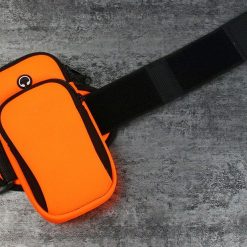 Lacné Kryty | Športové bežecké puzdro armband case oranžové | Lacné Kryty