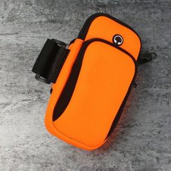 Lacné Kryty | Športové bežecké puzdro armband case oranžové | Lacné Kryty