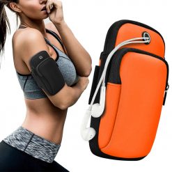 Lacné Kryty | Športové bežecké puzdro armband case oranžové | Lacné Kryty