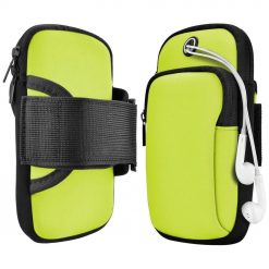 Lacné Kryty | Športové bežecké puzdro armband case zelené | Lacné Kryty