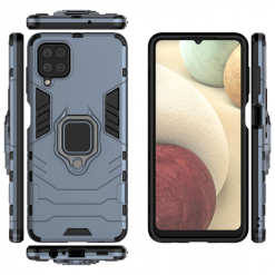 Lacné Kryty | Odolný kryt Ring Armor modrý – Samsung Galaxy A12 / M12 | Lacné Kryty