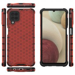 Odolný kryt Honeycomb Armor červený – Samsung Galaxy A12 / M12 | Lacné Kryty Lacné Kryty | Odolný kryt Honeycomb Armor červený – Samsung Galaxy A12 / M12 | Lacné Kryty