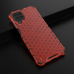Odolný kryt Honeycomb Armor červený – Samsung Galaxy A12 / M12 | Lacné Kryty Lacné Kryty | Odolný kryt Honeycomb Armor červený – Samsung Galaxy A12 / M12 | Lacné Kryty