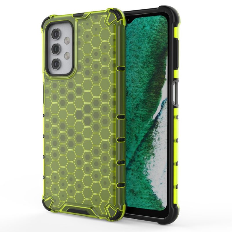 Odolný kryt Honeycomb Armor zelený – Samsung Galaxy A32 5G