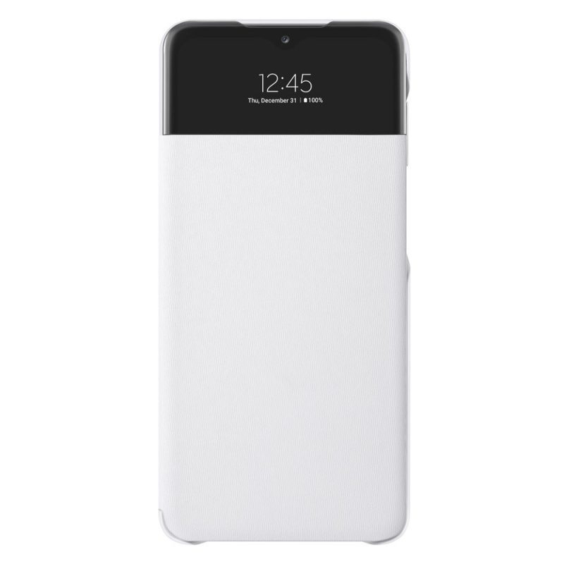 E-shop Flipové puzdro Samsung S View Wallet Cover biele – Samsung Galaxy A32 5G