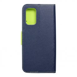 Lacné Kryty | Peňaženkové puzdro Fancy Book modro-limetkové – Xiaomi Redmi 9T / Poco M3 | Lacné Kryty