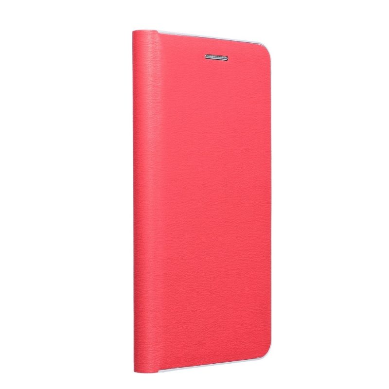 Lacné Kryty | Knižkové puzdro Luna Book Silver červené – Xiaomi Redmi 9T / Poco M3