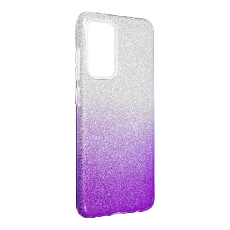 Lacné Kryty | Ligotavý Kryt Forcell Shining transparentno-fialový – Samsung Galaxy A52 / A52 5G / A52s 5G