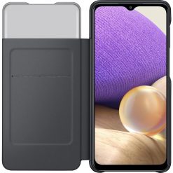 Lacné Kryty | Flipové puzdro Samsung S View Wallet Cover čierne – Samsung Galaxy A32 (4G) | Lacné Kryty