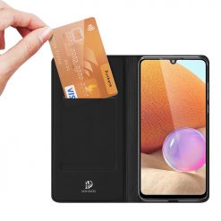 Lacné Kryty | Peňaženkové puzdro Dux Ducis Skin Pro čierne – Samsung Galaxy A32 (4G) | Lacné Kryty