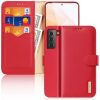 Lacné Kryty | Kožené peňaženkové puzdro Dux Ducis Hivo čierne – Samsung Galaxy S21 | Lacné Kryty