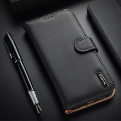 Lacné Kryty | Kožené peňaženkové puzdro Dux Ducis Hivo čierne – Samsung Galaxy S21+ (S21 Plus) | Lacné Kryty