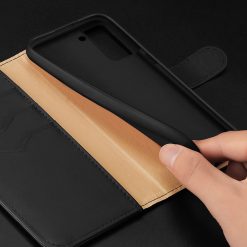 Lacné Kryty | Kožené peňaženkové puzdro Dux Ducis Hivo čierne – Samsung Galaxy S21+ (S21 Plus) | Lacné Kryty
