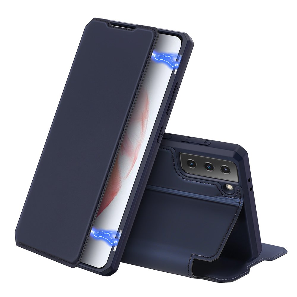Peňaženkové puzdro Dux Ducis Skin X modré – Samsung Galaxy S21 | Lacné Kryty Lacné Kryty | Peňaženkové puzdro Dux Ducis Skin X modré – Samsung Galaxy S21 | Lacné Kryty