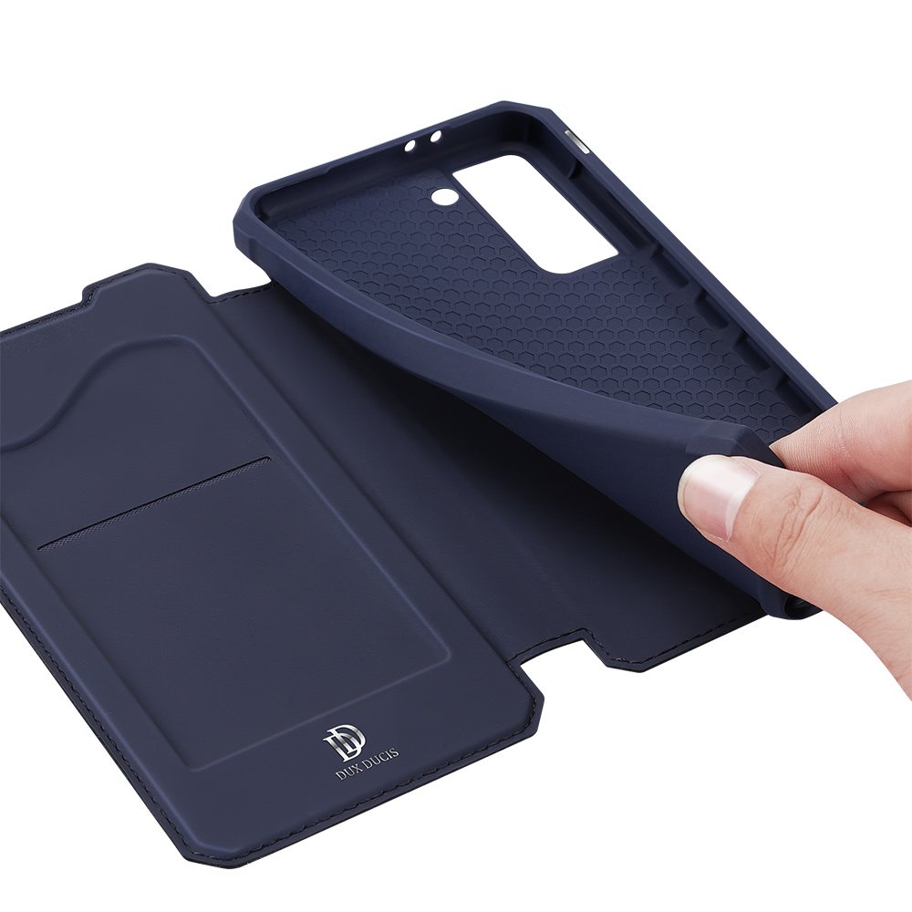 Peňaženkové puzdro Dux Ducis Skin X modré – Samsung Galaxy S21 | Lacné Kryty Lacné Kryty | Peňaženkové puzdro Dux Ducis Skin X modré – Samsung Galaxy S21 | Lacné Kryty