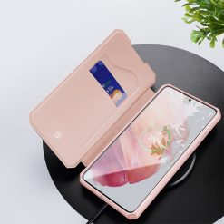 Peňaženkové puzdro Dux Ducis Skin X ružové – Samsung Galaxy S21+ (S21 Plus) | Lacné Kryty Lacné Kryty | Peňaženkové puzdro Dux Ducis Skin X ružové – Samsung Galaxy S21+ (S21 Plus) | Lacné Kryty