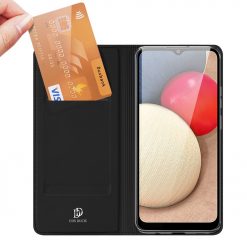 Peňaženkové puzdro Dux Ducis Skin Pro čierne – Samsung Galaxy A02s | Lacné Kryty Lacné Kryty | Peňaženkové puzdro Dux Ducis Skin Pro čierne – Samsung Galaxy A02s | Lacné Kryty