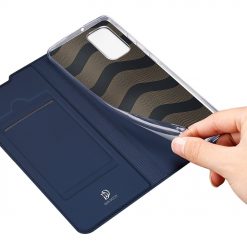 Peňaženkové puzdro Dux Ducis Skin Pro modré – Samsung Galaxy A02s | Lacné Kryty Lacné Kryty | Peňaženkové puzdro Dux Ducis Skin Pro modré – Samsung Galaxy A02s | Lacné Kryty