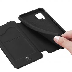 Lacné Kryty | Peňaženkové puzdro Dux Ducis Skin X čierne – Samsung Galaxy A12 / M12 | Lacné Kryty