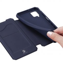 Lacné Kryty | Peňaženkové puzdro Dux Ducis Skin X modré – Samsung Galaxy A12 / M12 | Lacné Kryty