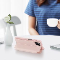 Peňaženkové puzdro Dux Ducis Skin X ružové – Samsung Galaxy A12 / M12 | Lacné Kryty Lacné Kryty | Peňaženkové puzdro Dux Ducis Skin X ružové – Samsung Galaxy A12 / M12 | Lacné Kryty
