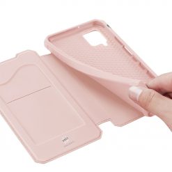 Peňaženkové puzdro Dux Ducis Skin X ružové – Samsung Galaxy A12 / M12 | Lacné Kryty Lacné Kryty | Peňaženkové puzdro Dux Ducis Skin X ružové – Samsung Galaxy A12 / M12 | Lacné Kryty