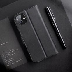 Kožené peňaženkové puzdro Dux Ducis Hivo čierne – Apple iPhone 11 | Lacné Kryty Lacné Kryty | Kožené peňaženkové puzdro Dux Ducis Hivo čierne – Apple iPhone 11 | Lacné Kryty