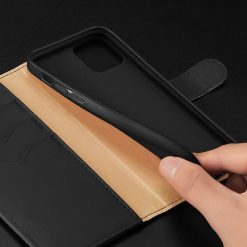 Kožené peňaženkové puzdro Dux Ducis Hivo čierne – Apple iPhone 11 | Lacné Kryty Lacné Kryty | Kožené peňaženkové puzdro Dux Ducis Hivo čierne – Apple iPhone 11 | Lacné Kryty